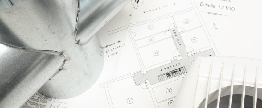  système de ventilation VMC dans sous-sol 