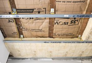 Exemple de plafond Isophonic avec suspente Integra 2 Phonic