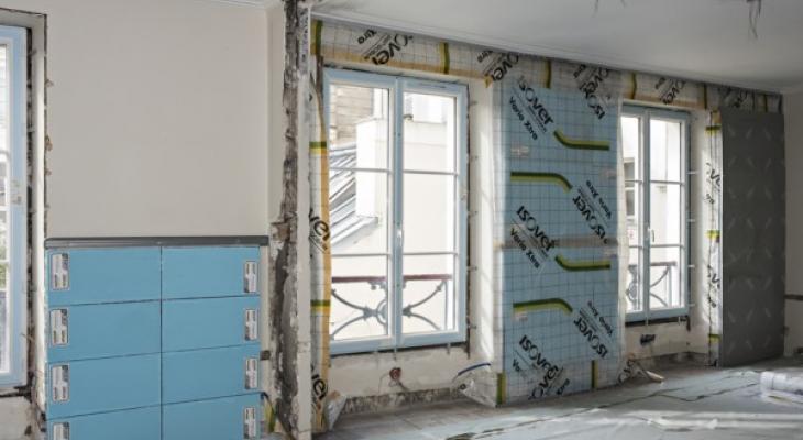 En quelques heures, le mur est isolé.